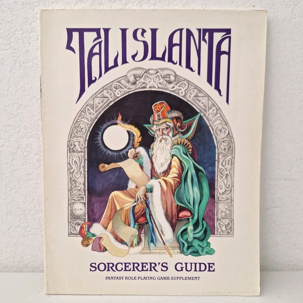1988 Talislanta Sorcerer's Guide RPG Book Steven Michael Sechi 1st Edition VG